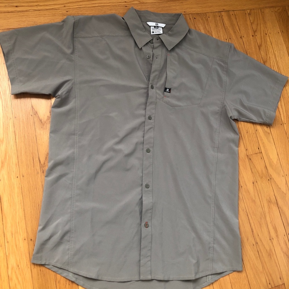 Salomon Outdoor Hiking Short Sleeve Top Large